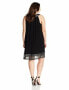 Фото #4 товара Style & Co Women's Sleeveless Metallic Trim Shift Dress Black L