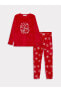 Фото #18 товара Пижама с вышивкой на воротнике, длинным рукавом для женщин Bisiklet Yaka