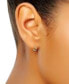 Double Hoop Earrings in Sterling Silver & 18k Gold-Plate, Created for Macy's