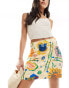 Фото #1 товара Object mini skirt in painted print