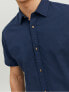 Фото #6 товара Pánská košile JJESUMMER Slim Fit 12220136 Navy Blazer