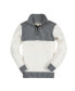 ფოტო #1 პროდუქტის Boys Organic Long Sleeve Colorblock Half Zip Pullover Sweater, Infant