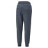 Фото #2 товара Puma Power Logo Drawstring Winterized Pants Womens Blue Casual Athletic Bottoms