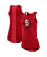 Фото #2 товара Women's Red St. Louis Cardinals Logo Fade High Neck Performance Tank Top