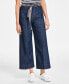 Фото #1 товара Women's Cropped Wide-Leg Jeans