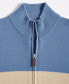 Фото #5 товара Men's Tri-Block Full-Zip Sweater, Created for Macy's