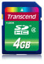 Transcend TS4GSDHC4 - 4 GB - SDHC - Black