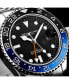 Men's Aquadiver Silver-tone Stainless Steel , Black Dial , 42mm Round Watch