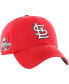 Фото #1 товара Men's Red St. Louis Cardinals Sure Shot Classic Franchise Fitted Hat