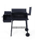 Outdoor Portable BBQ Charcoal Grill with Offset Smoker