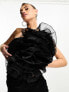 Фото #5 товара Jaded Rose organza corsage mini dress in black