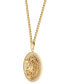 ფოტო #4 პროდუქტის Men's Cubic Zirconia Lion Head Framed Disc 30" Pendant Necklace