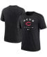 Фото #1 товара Men's Black Cincinnati Reds Authentic Collection Tri-Blend Performance T-shirt