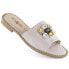 Фото #1 товара S.Barski W OLI262B silver flip-flops with zircons