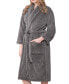 Unisex Luxury Hotel Spa Warm Shawl Collar Soft Plush Fleece Bath Robe