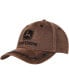 Фото #1 товара Men's Brown John Deere Classic Oil Skin Adjustable Hat
