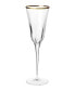 Optical Gold Champagne Flute