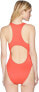 Bikini Lab Women's 175746 Racerback Hot Coral One Piece Swimsuit Size L