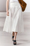 Zw collection low-rise cotton skirt