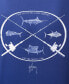 Men's Art Of Big Game Fishing Logo Graphic Long-Sleeve Sun Protection T-Shirt