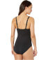 Фото #2 товара Tommy Bahama 293660 Pearl One-Piece Swimsuit in Black Size 8