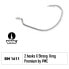 FIIISH Black Minnow Krog Premium VMC X-Strong Texas Hook 2 Units