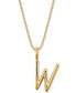 Фото #1 товара Sarah Chloe andi Initial Pendant Necklace in 14k Gold-Plate Over Sterling Silver, 18"