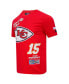 Фото #2 товара Men's Patrick Mahomes Red Kansas City Chiefs Fast Lane Name Number Player T-Shirt