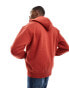 ASOS DESIGN heavyweight oversized hoodie 400gsm in burgundy Bossanova, L - Chest 42 - фото #7