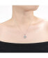 ფოტო #3 პროდუქტის Teens/Young Adults 18K Rose Gold Plated with Clear Cubic Zirconia Infinity Pendant