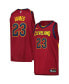 ფოტო #1 პროდუქტის Men's LeBron James Wine Cleveland Cavaliers Authentic Player Jersey - Icon Edition