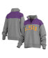 Women's Gray LSU Tigers Avon Fleece Quarter-Zip Jacket