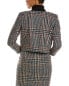 Фото #2 товара Oscar De La Renta Houndstooth Boucle Wool & Alpaca-Blend Jacket Women's Brown 16