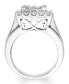 ფოტო #3 პროდუქტის Diamond Multi Princess Engagement Ring (2 1/2 ct. t.w.) in 14k White Gold