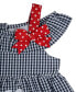 ფოტო #3 პროდუქტის Baby Girls Lady Bug Seersucker Dress with Diaper Cover