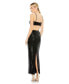 Фото #2 товара Women's Sequined Spaghetti Strap Cut Out Gown