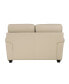Фото #3 товара White Label Camryn 63" Leather Match Love Seat