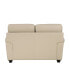 White Label Camryn 63" Leather Match Love Seat