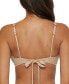 ფოტო #1 პროდუქტის Women's Origami Knot Plunge-Neck Bikini Top