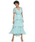 Фото #1 товара Women's Tiered Chiffon Midi Dress