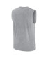 Фото #2 товара Men's Heather Gray Georgia Bulldogs Primetime Legend Lock Up Performance Muscle Tank Top