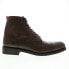 Фото #1 товара Wolverine BLVD Cap-Toe W990091 Mens Brown Leather Casual Dress Boots 7