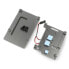 Фото #4 товара Case justPi for Raspberry Pi 4B - aluminum with two fans - gray