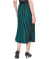 Фото #3 товара Women's Striped Pleated Midi Skirt