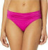 Ralph Lauren 260424 Women Beach Club Solid Shirred Hipster Bikini Bottom Size 10