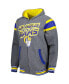 Фото #2 товара Men's Royal, Gray Los Angeles Rams Extreme Full Back Reversible Hoodie Full-Zip Jacket