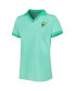 ფოტო #3 პროდუქტის Women's Mint WM Phoenix Open End on End Lisle ProDry V-Neck Golf Polo Shirt