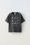 Cross-stitch embroidery t-shirt