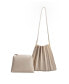 Фото #1 товара Carrie Pleated Faux Leather Shoulder Bag