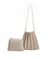 ფოტო #1 პროდუქტის Carrie Pleated Faux Leather Shoulder Bag